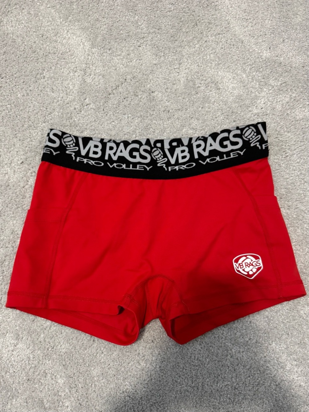 Red Pro Volley Shorts